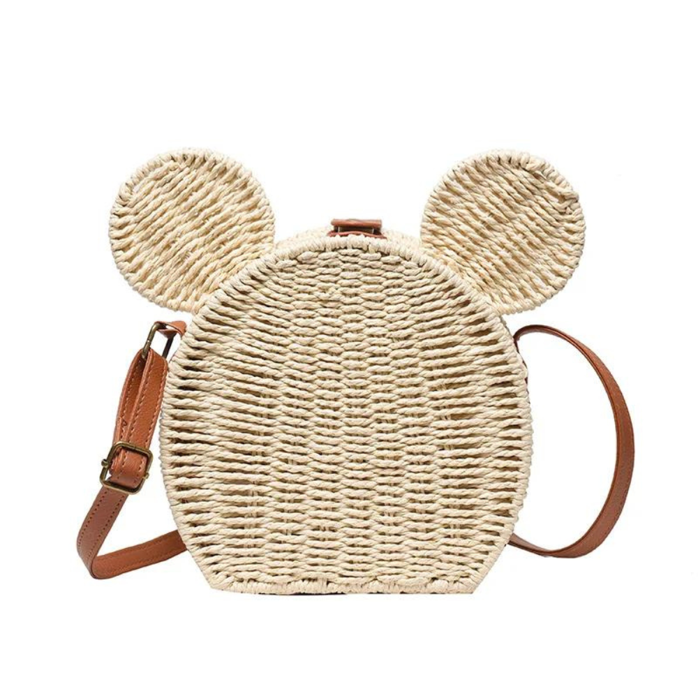 Mouse Straw Summer Shoulder Bag