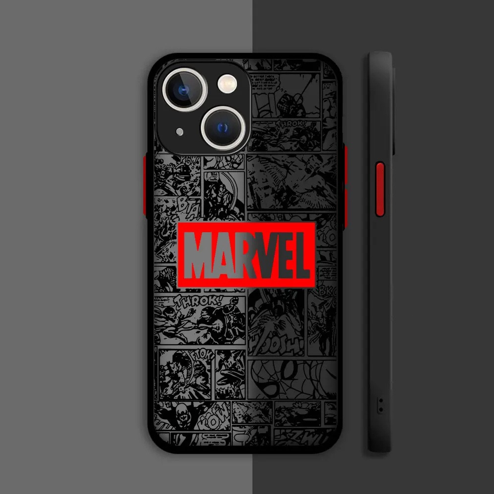 Red M Comic Shockproof iPhone Case