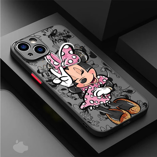 Fun Girl Mouse Cartoon Shockproof iPhone Case