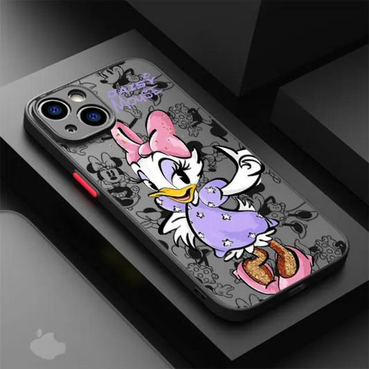 Girly Duck Cartoon Shockproof iPhone Case
