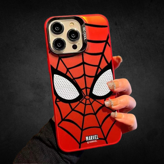 Red Spider Web Shockproof iPhone Case