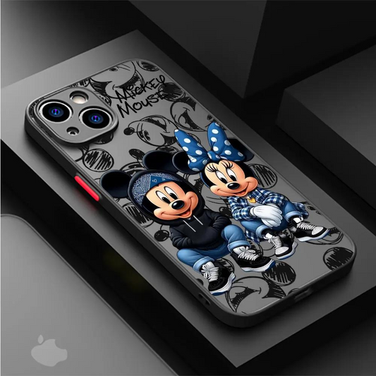 Blue Bandana Mouse Couple Shockproof iPhone Case