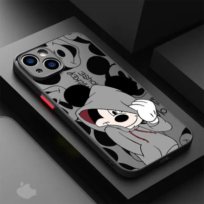 Hoodie Boy Mouse Couple Shockproof iPhone Case