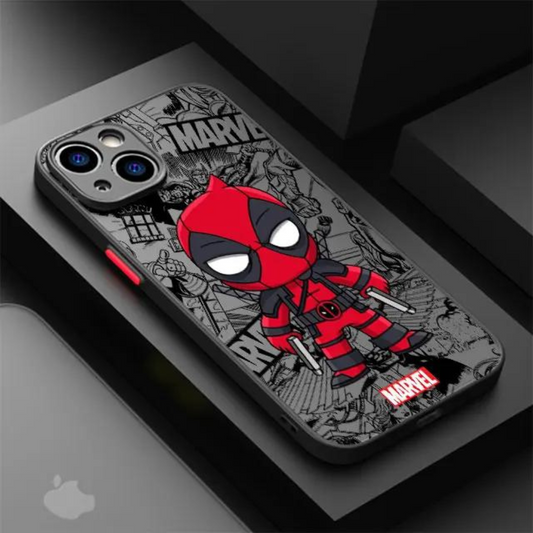 Evil Red Suited Cartoon Shockproof iPhone Case