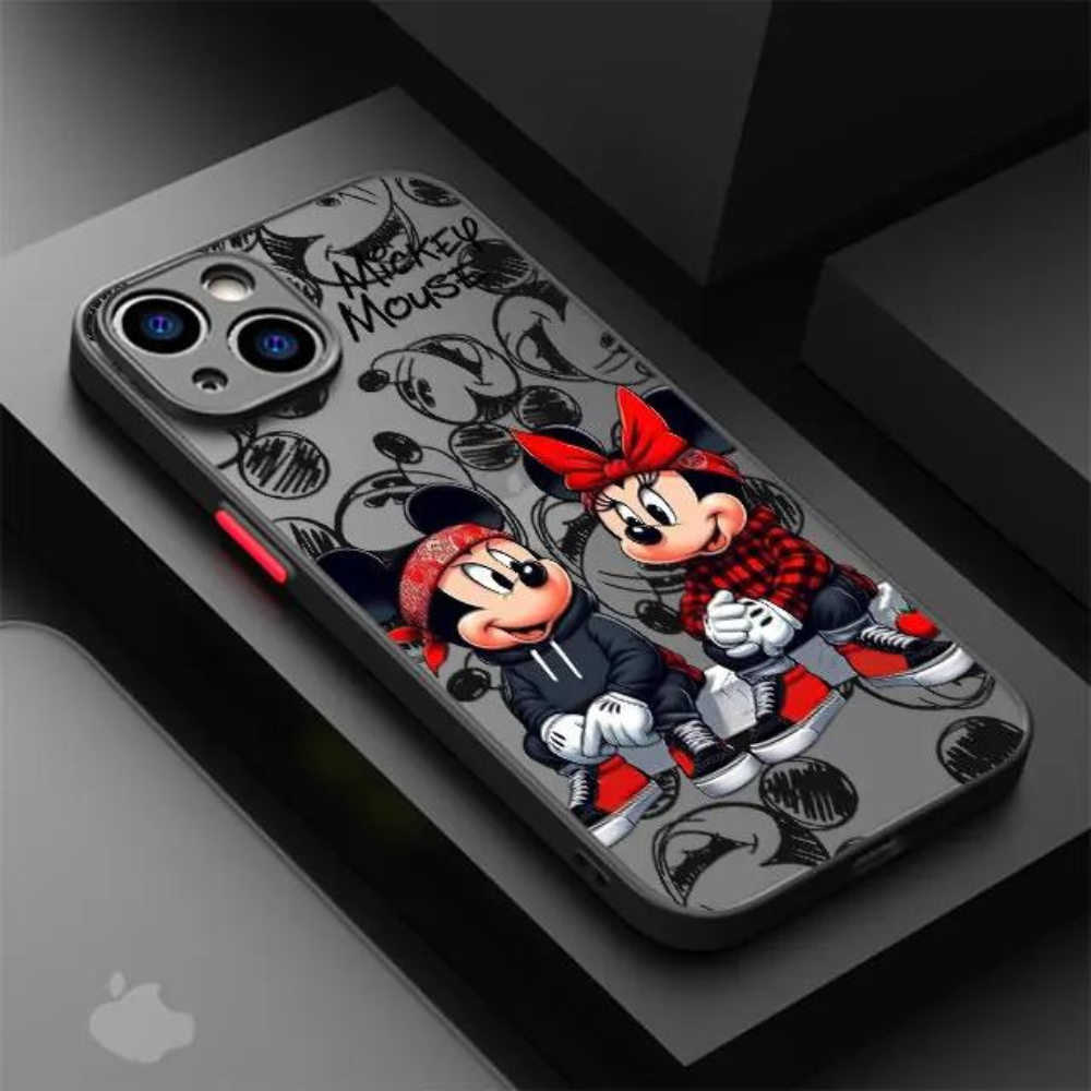 Red Bandana Mouse Couple Shockproof iPhone Case