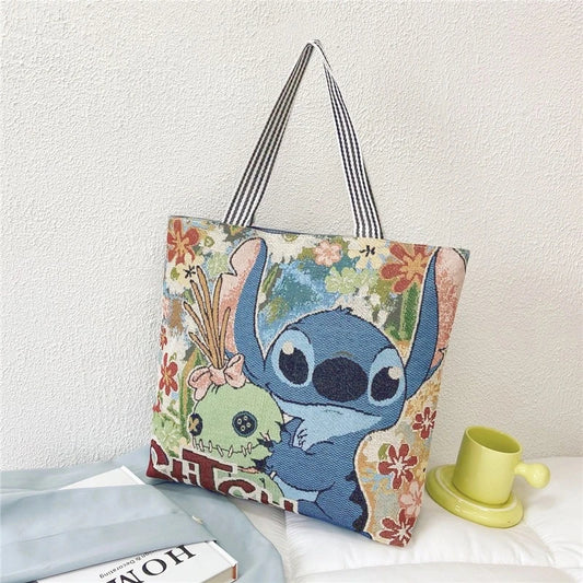 Stitch Retro Knitted Tote Bag