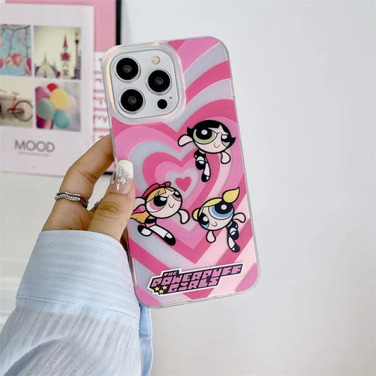 Heart Puff Girls Shockproof iPhone Case