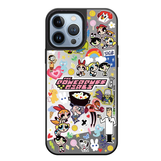 Mirror Puff Girls Shockproof iPhone Case