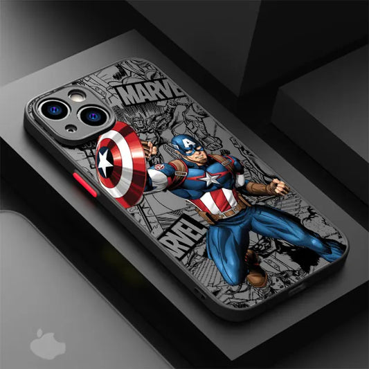 Captain A Shield Shockproof iPhone Case