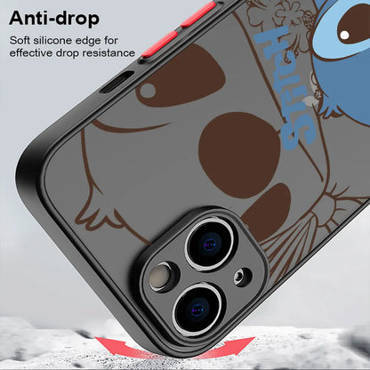 Stitch Heart Shockproof iPhone Case