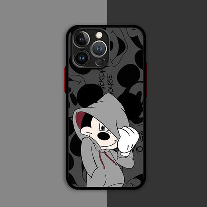 Hoodie Boy Mouse Couple Shockproof iPhone Case